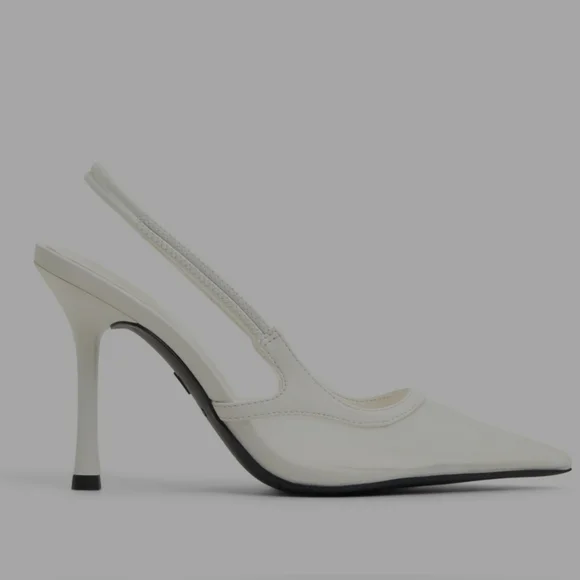 Aldo Chic Cream Slingback Heels - Picture 1 of 7